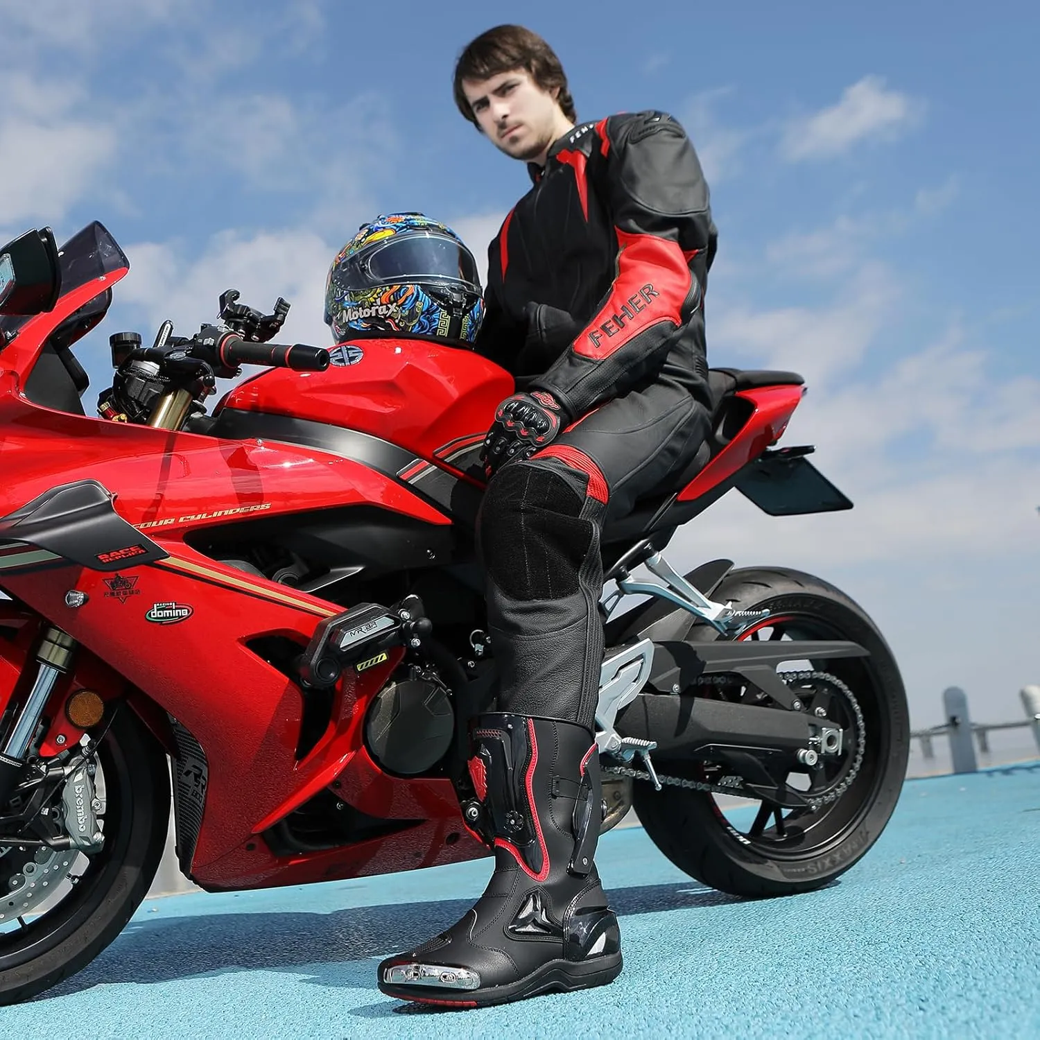 Anti-Slip Sport Motorcycle Riding Boots