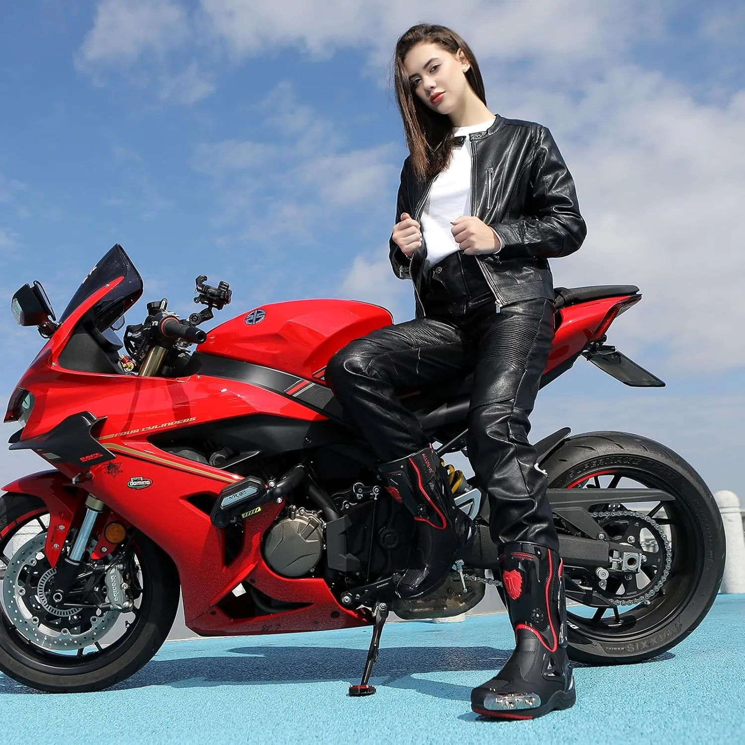 Anti-Slip Sport Motorcycle Riding Boots