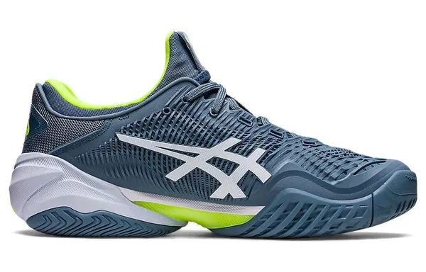 Asics Court FF 3 'Steel Blue Lime' sneakers, blue