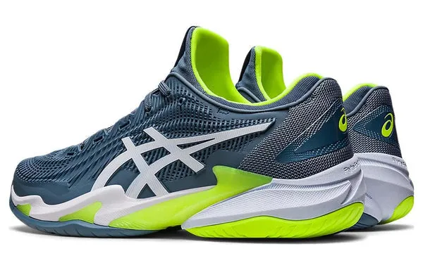 Asics Court FF 3 'Steel Blue Lime' sneakers, blue