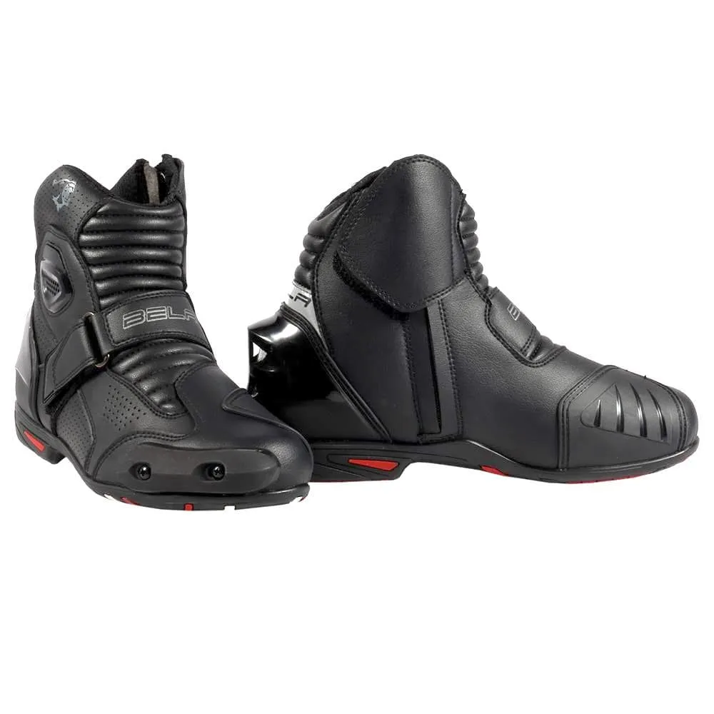Bela Faster Motorcycle Short Racing Boots - Black