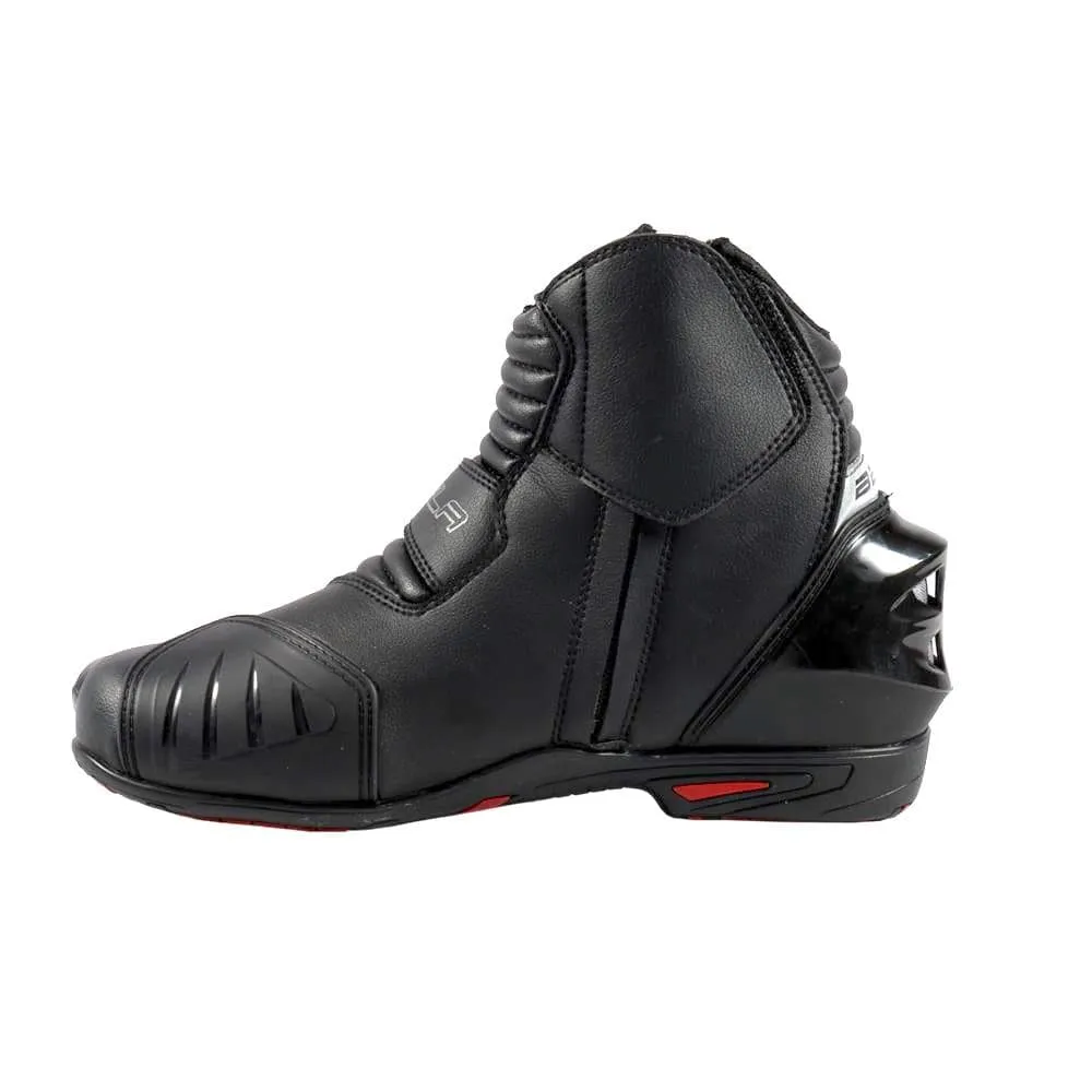 Bela Faster Motorcycle Short Racing Boots - Black