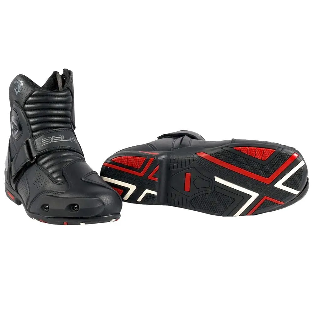 Bela Faster Motorcycle Short Racing Boots - Black