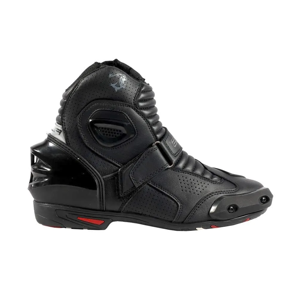 Bela Faster Motorcycle Short Racing Boots - Black