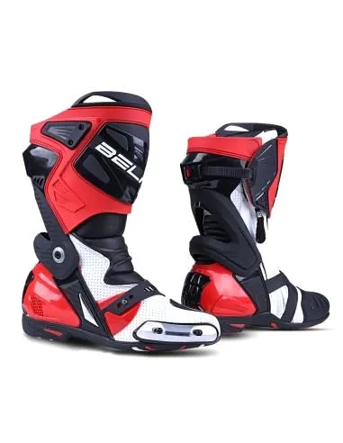 Bela Race Pro Motorcycle Racing Boots - Black/Red