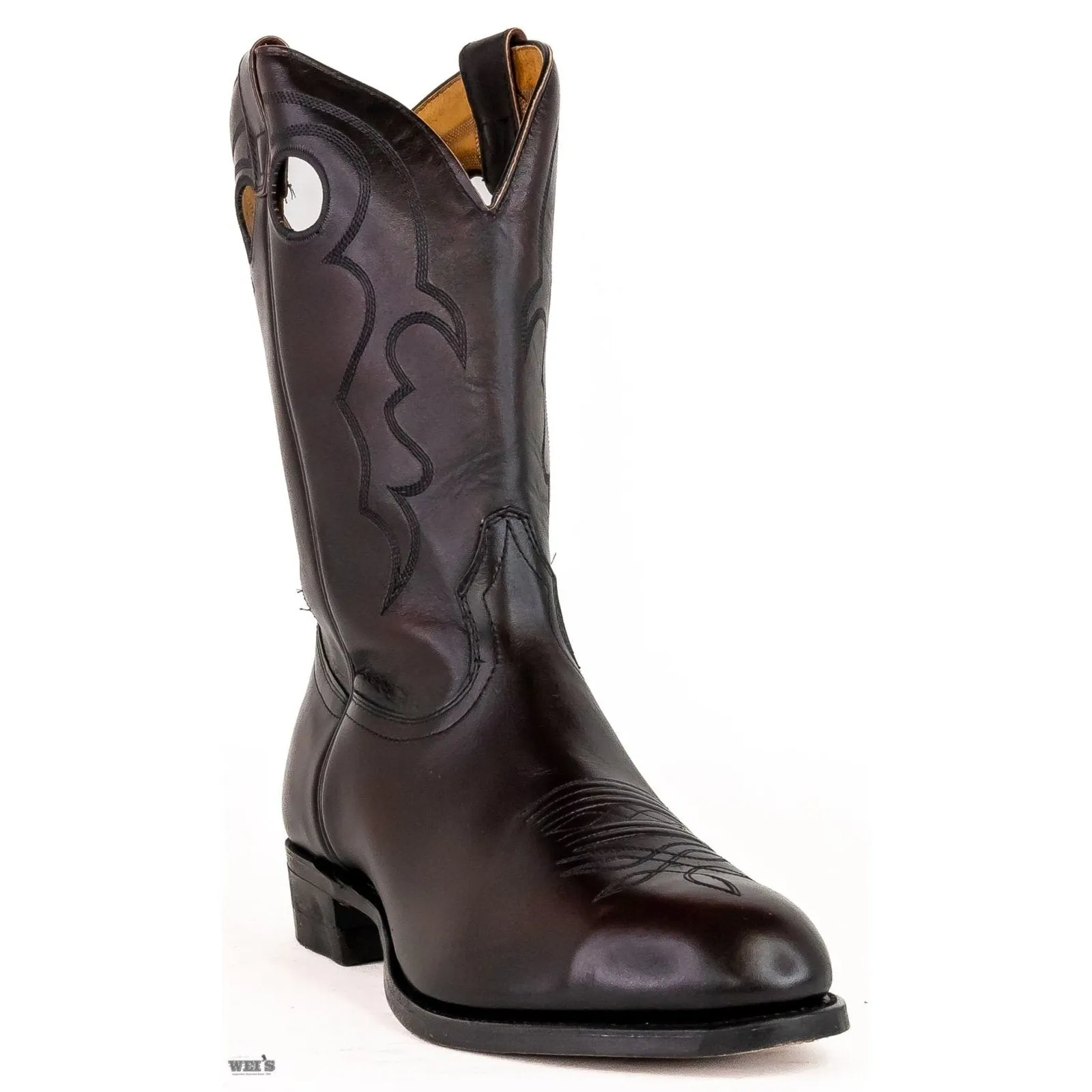 Boulet Men's Cowboy Boots 13" Cody Snyder Cowhide Roper Heel U Toe