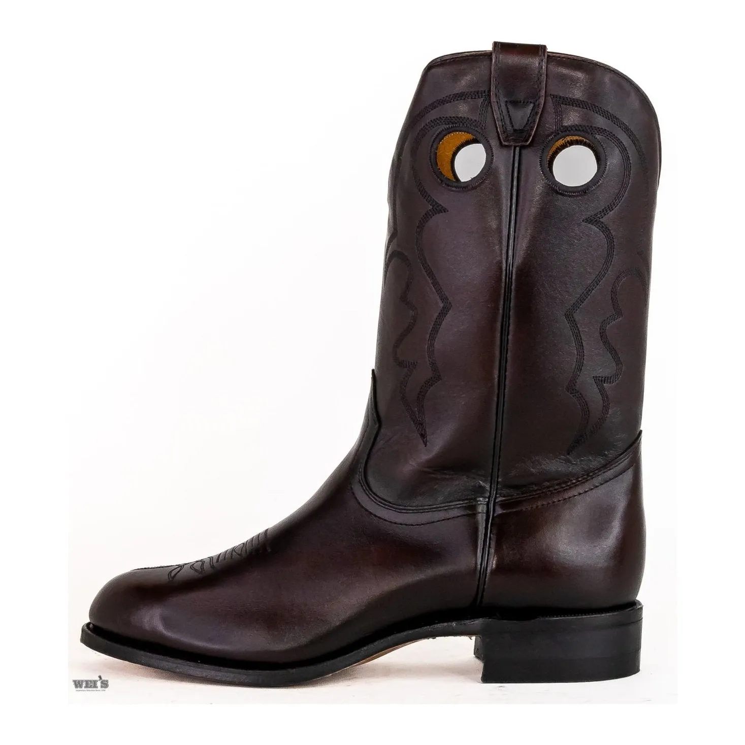 Boulet Men's Cowboy Boots 13" Cody Snyder Cowhide Roper Heel U Toe