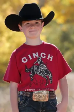 BOY'S CINCH KEEPIN' IT WESTERN TEE BY CINCH JEANS