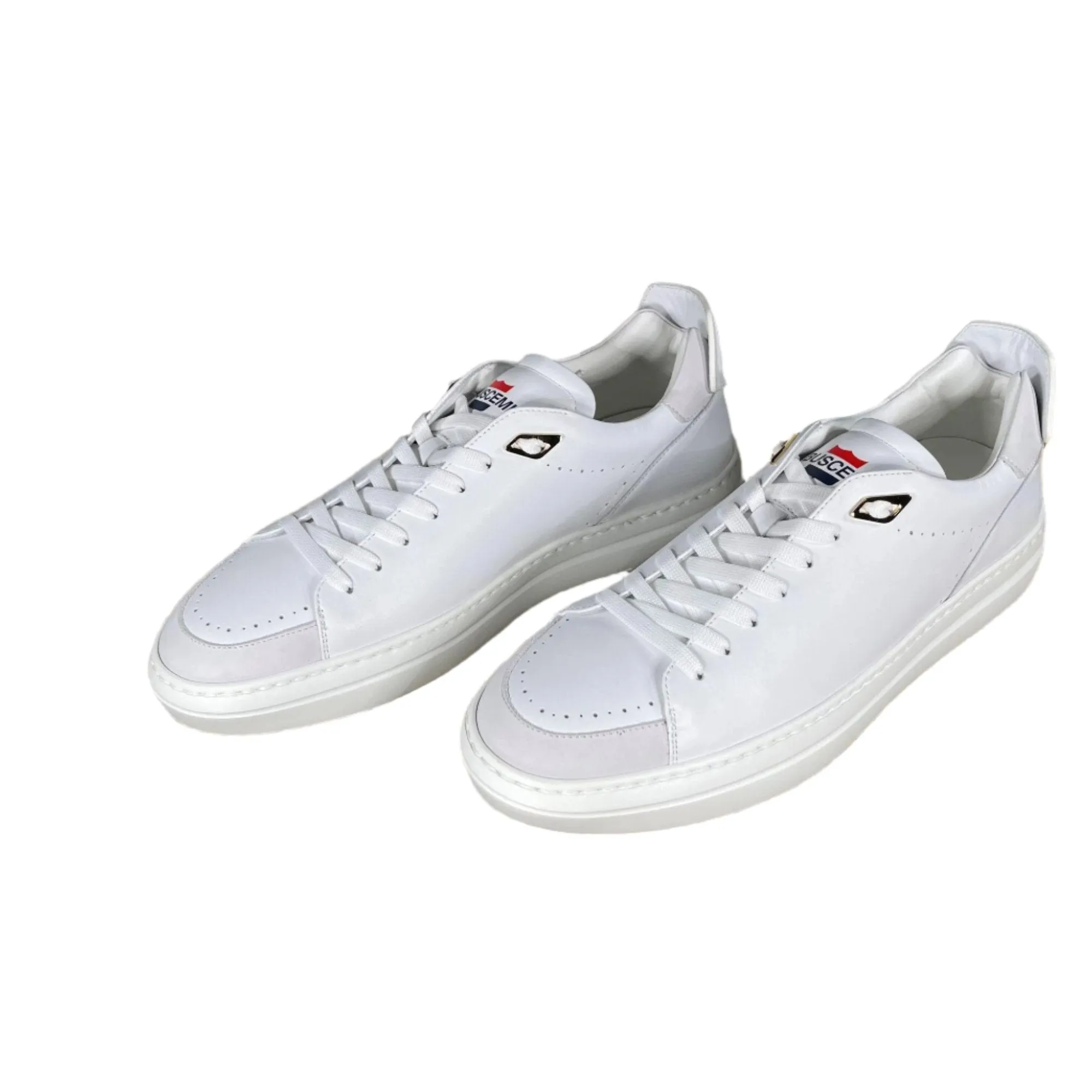 Buscemi Uno Sport White Leather Sneakers
