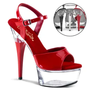 CAPTIVA-609 Clear Platform Stripper Shoes