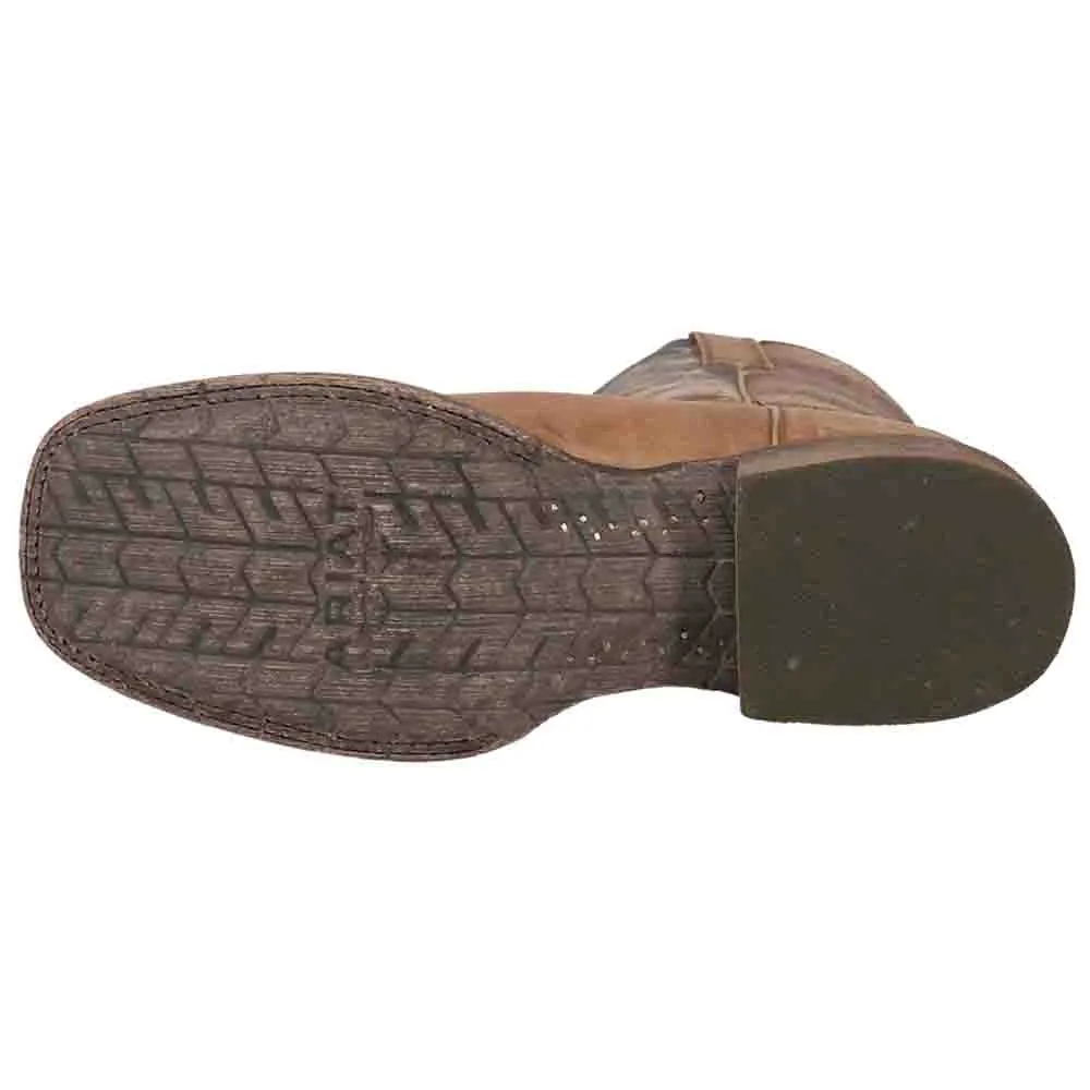 Circuit Proud Patriotic Square Toe Pull On Cowboy Boots