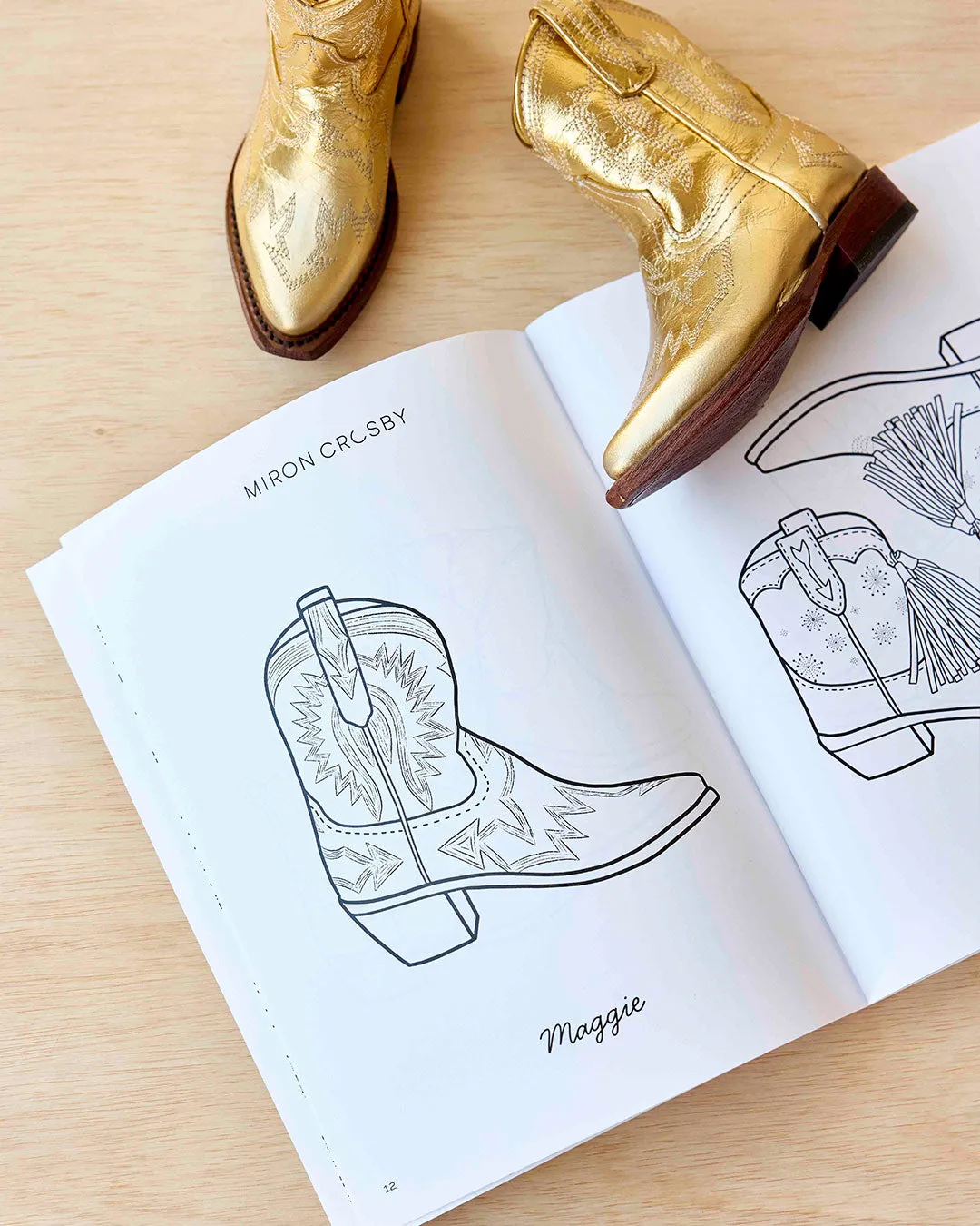 Cowboy Colors: A Coloring Book by Miron Crosby
