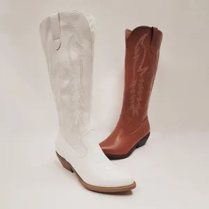 Dixie Darling White Cowboy Boots