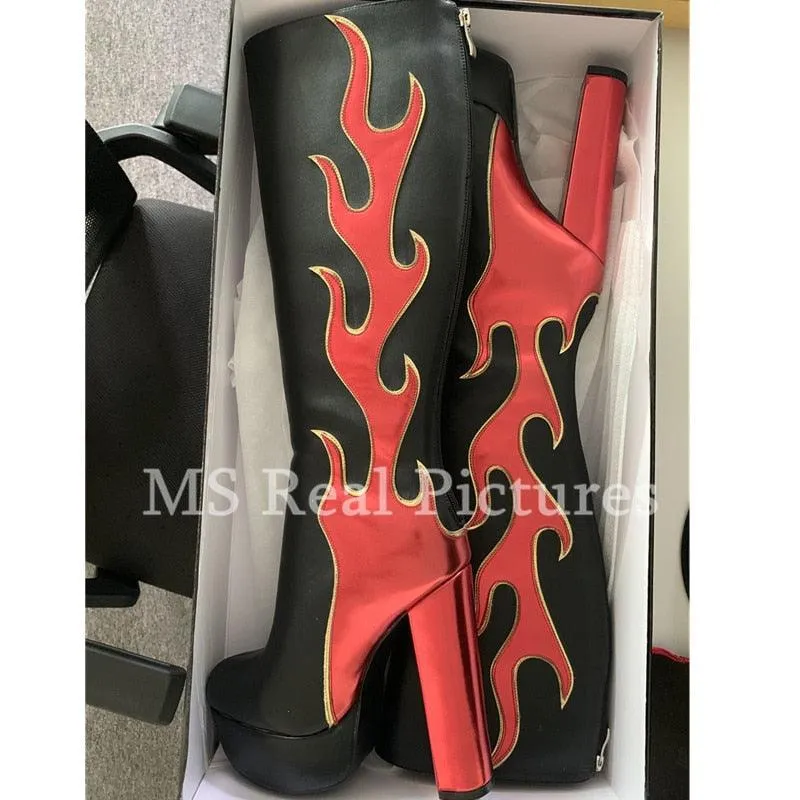 Flame Throwing Steppers Boots