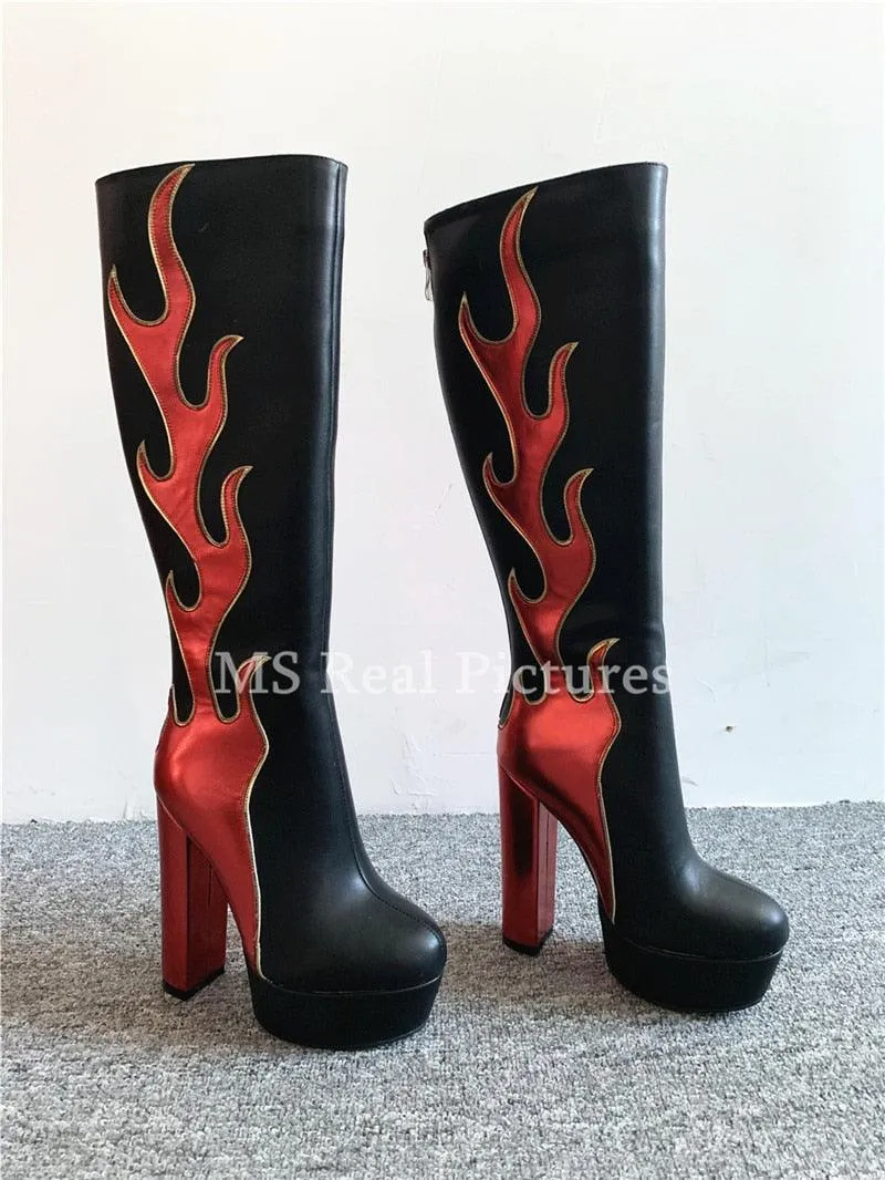 Flame Throwing Steppers Boots