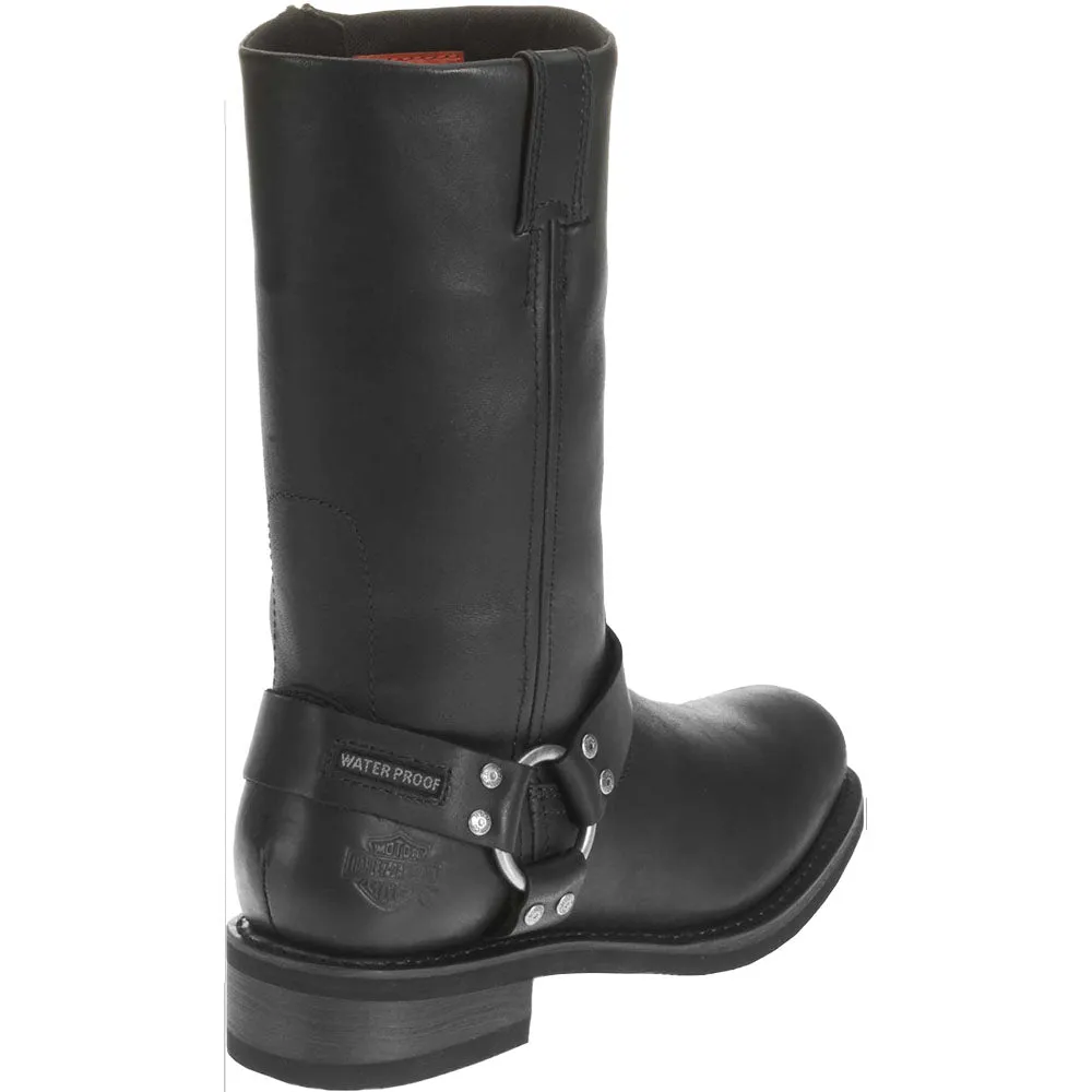 Harley-Davidson Men's Hustin 11-Inch Waterproof Harness Motorcycle Boots, Black D95353