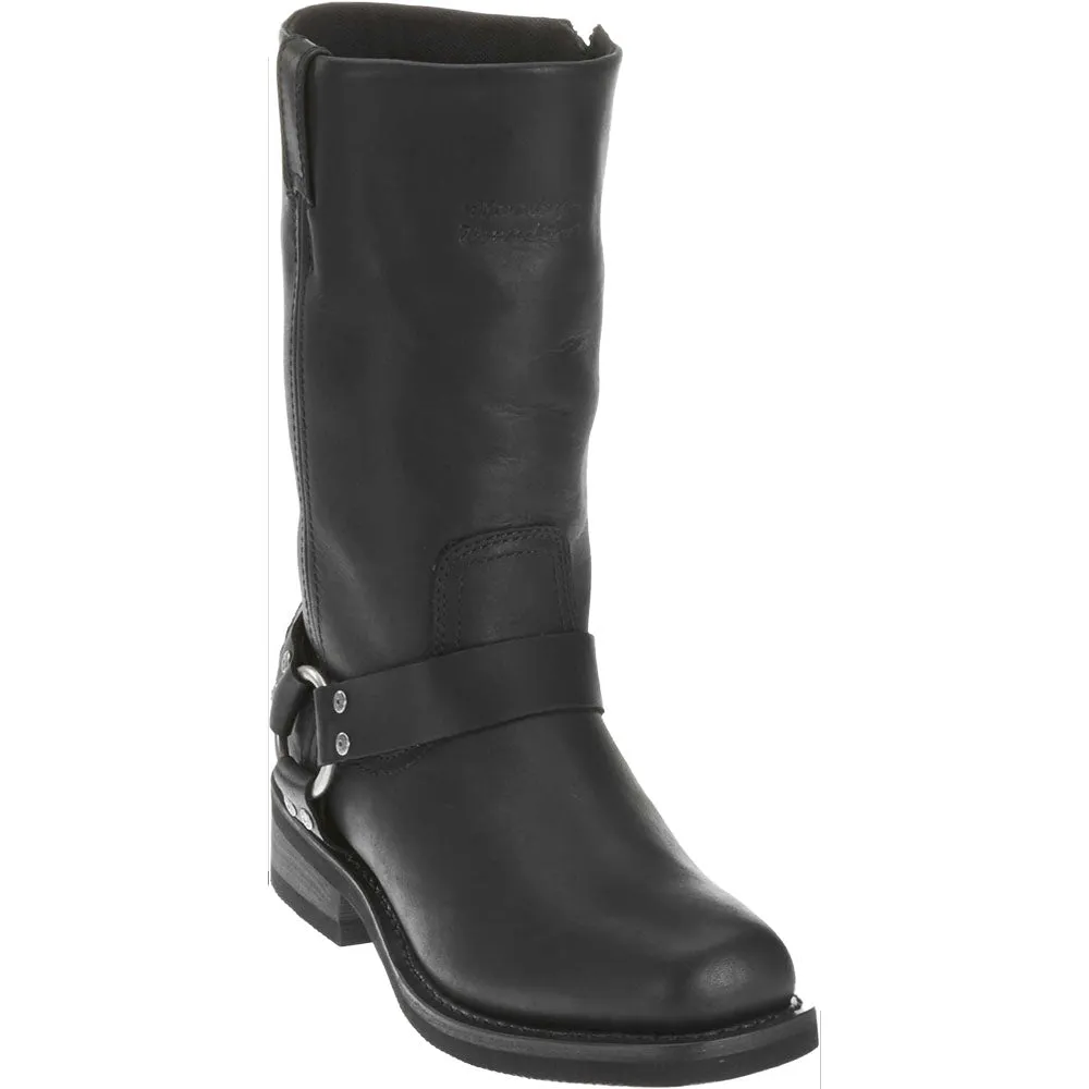 Harley-Davidson Men's Hustin 11-Inch Waterproof Harness Motorcycle Boots, Black D95353