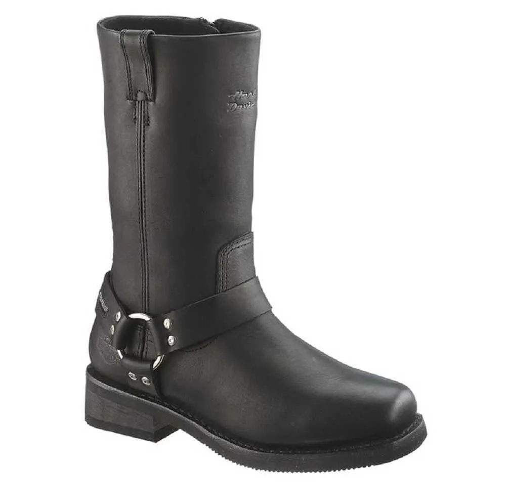 Harley-Davidson Men's Hustin 11-Inch Waterproof Harness Motorcycle Boots, Black D95353