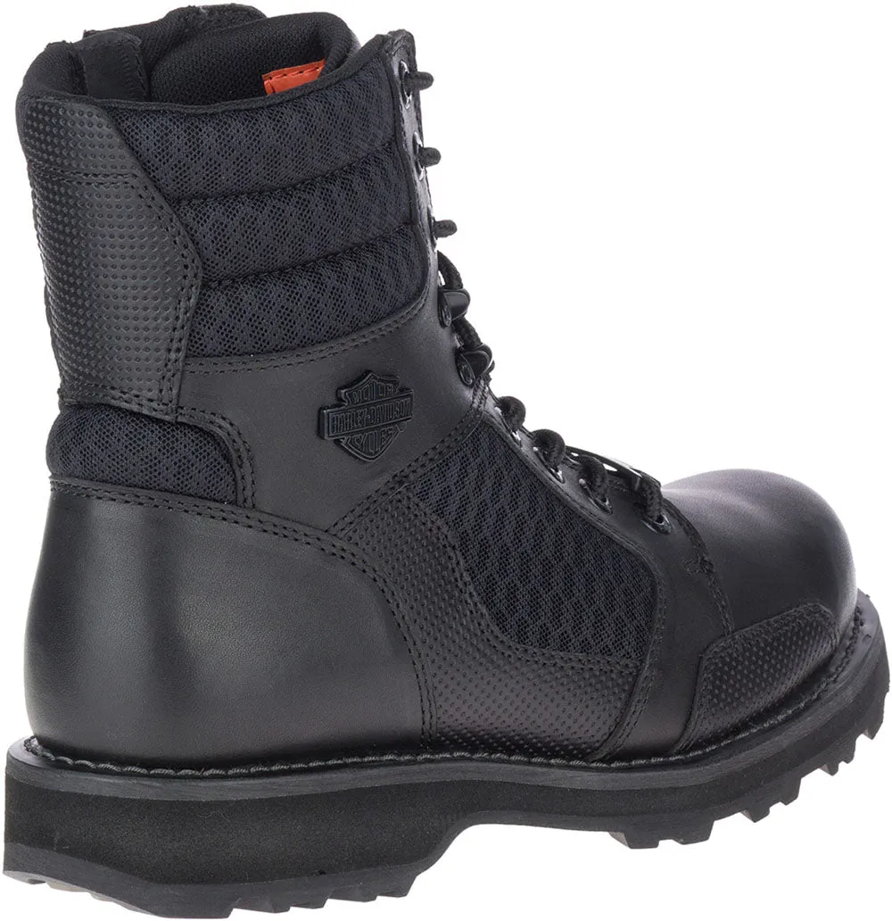 Harley-Davidson Men's Lensfield 6.5-Inch Leather Motorcycle Boots, Black D96204