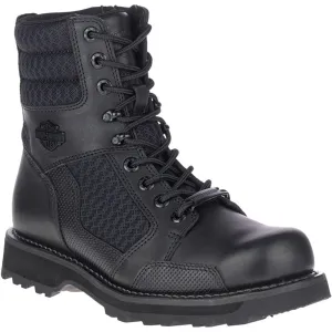 Harley-Davidson Men's Lensfield 6.5-Inch Leather Motorcycle Boots, Black D96204