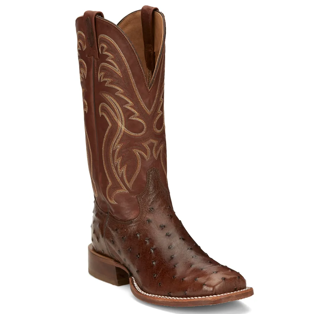 Jacinto 13 Inch Full Quill Ostrich Square Toe Cowboy Boots