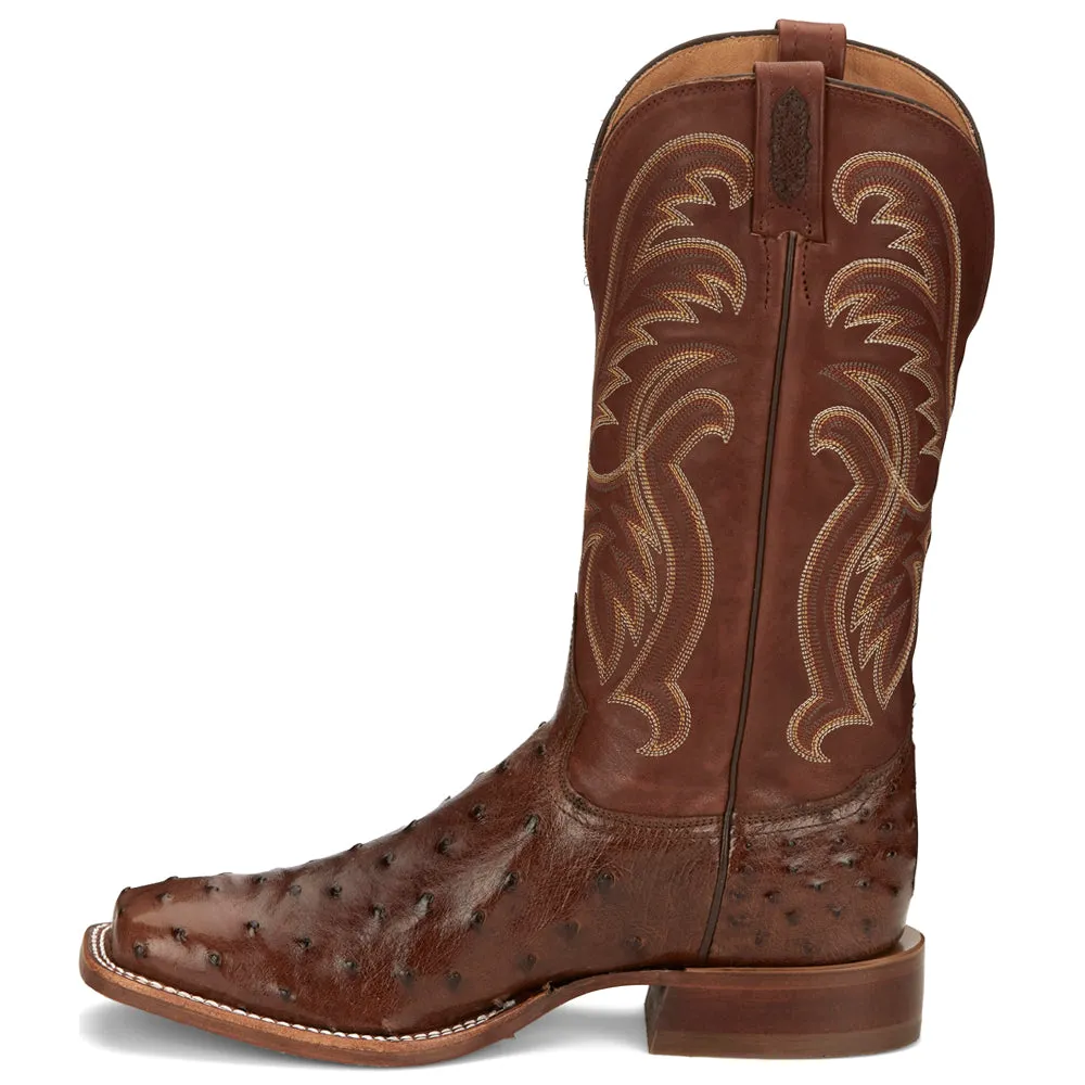 Jacinto 13 Inch Full Quill Ostrich Square Toe Cowboy Boots