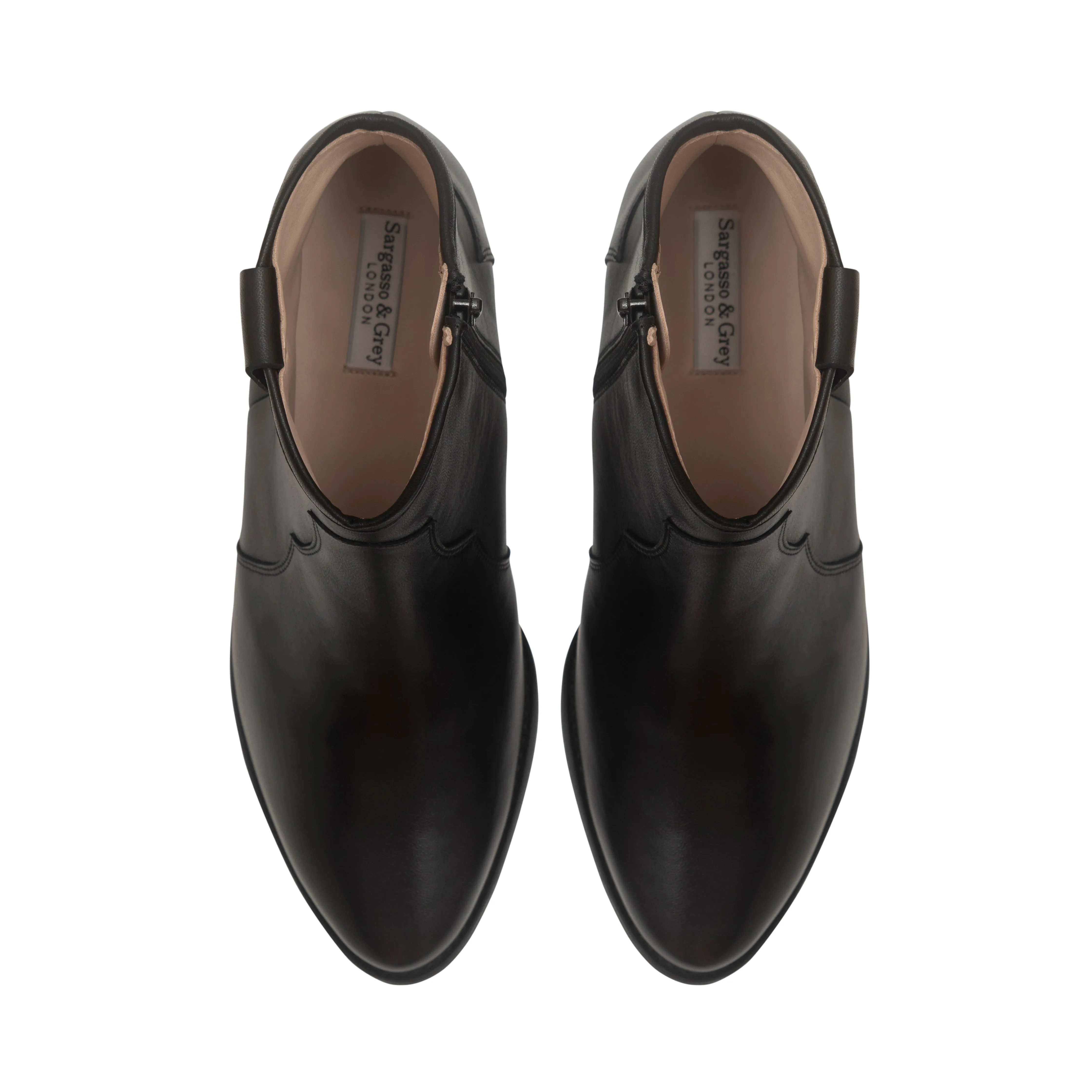 Jago Extra Wide Width Cowboy Boots - Black Leather