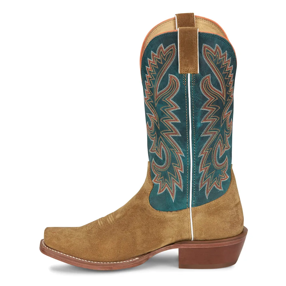 Jimmy Embroidered Square Toe Embroidered Cowboy Boots