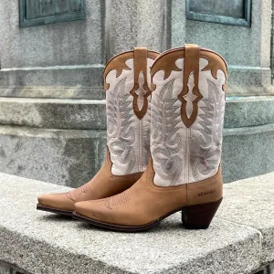 Judy boots - tang/off white