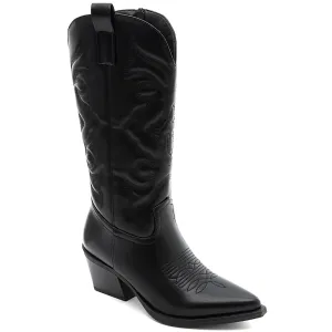 Juodi Kaubojiški batai moterims - Black Cowboy boots for Women