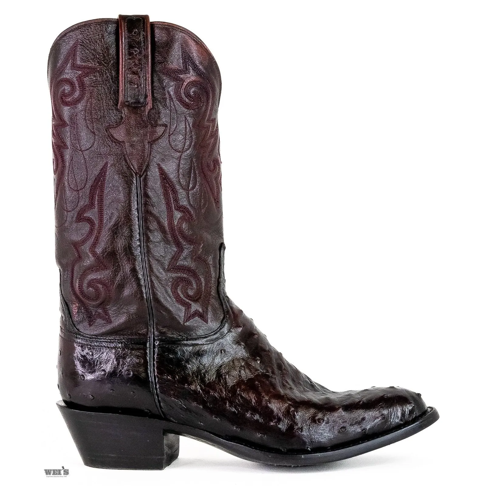 Lucchese Men's Cowboy Boots 14" Exotic Ostrich/Goat