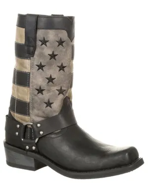 Men's Faded Flag Harness Boots