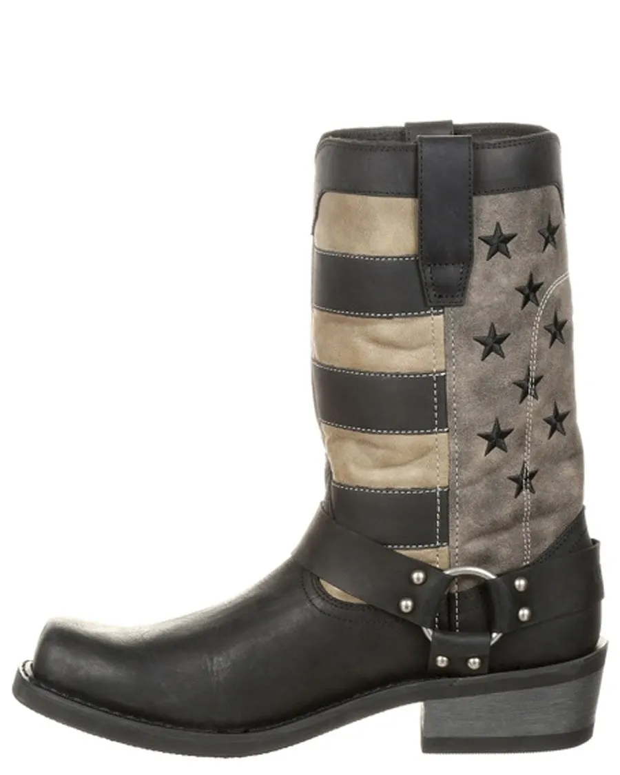 Men's Faded Flag Harness Boots