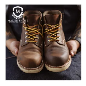 Motorcycle Genuine Leather Platform Ankle Boots