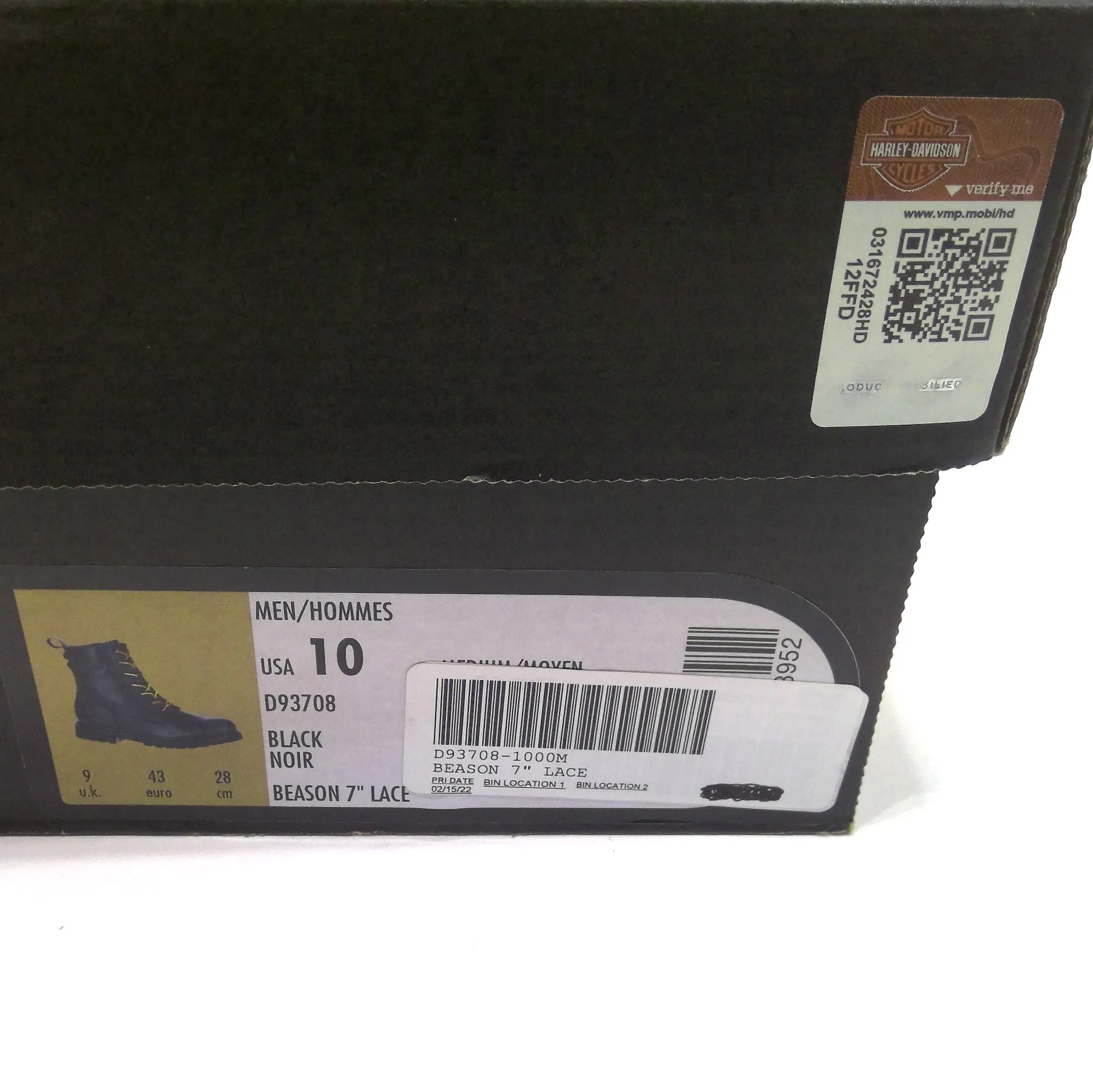 NEW Harley-Davidson Mens Beason 7" Riding Boots Size 10 D93708-1000M
