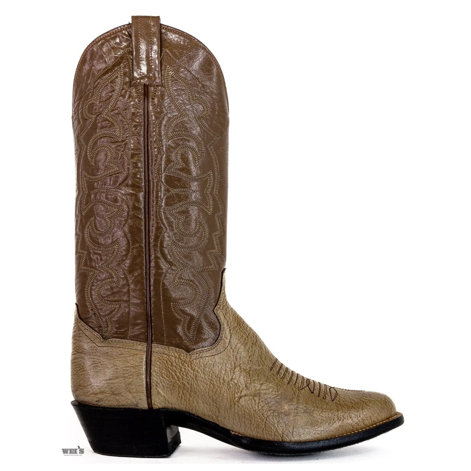 Panhandle Slim Men's Cowboy Boots 14" Exotic Shark Taupe 13-SHARK