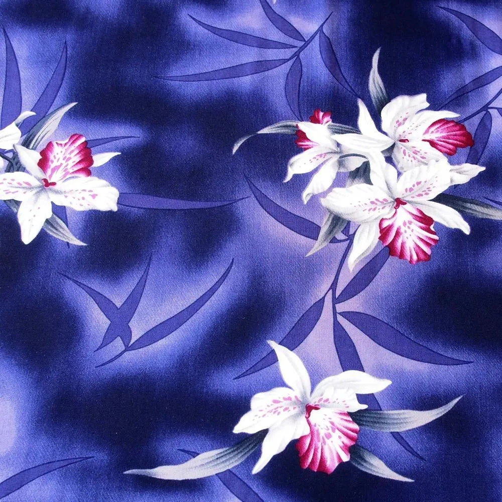 Poipu Purple Hawaiian Rayon Shirt