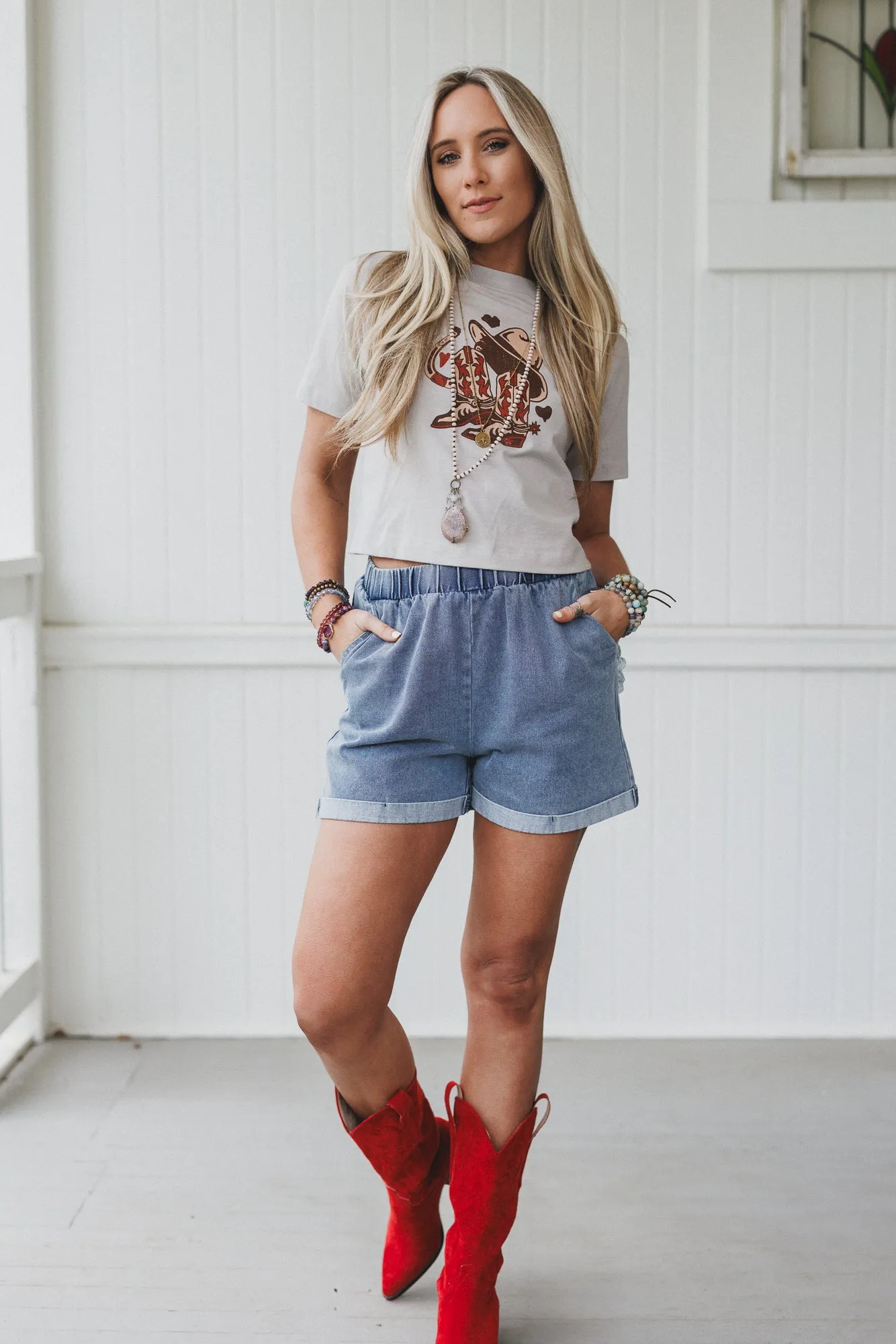 Sweet Spurs Graphic Tee - Gray