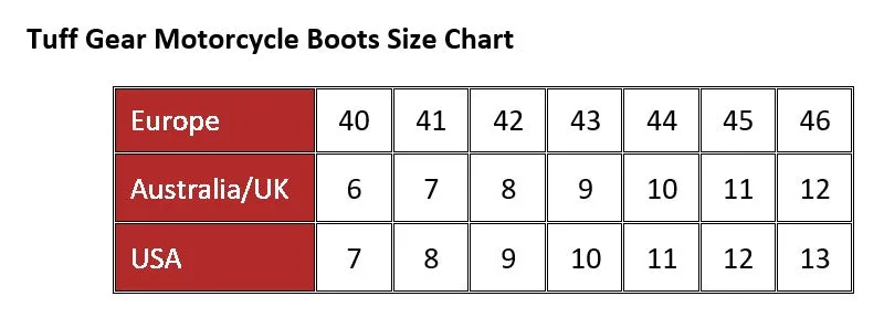 Tuff Gear Motorcycle Cruiser Touring Waterproof Microfiber Leather Boots