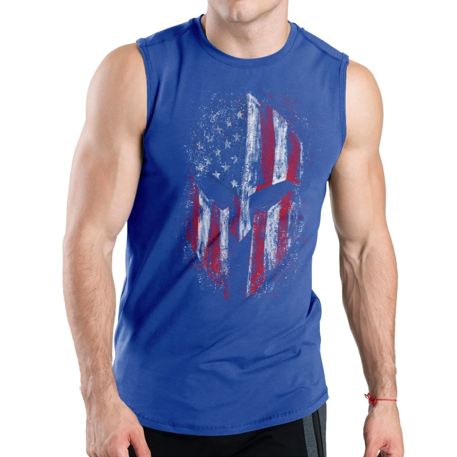USA FLAG SPARTAN QUICK DRY TANK TOP