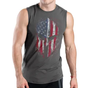 USA FLAG SPARTAN QUICK DRY TANK TOP
