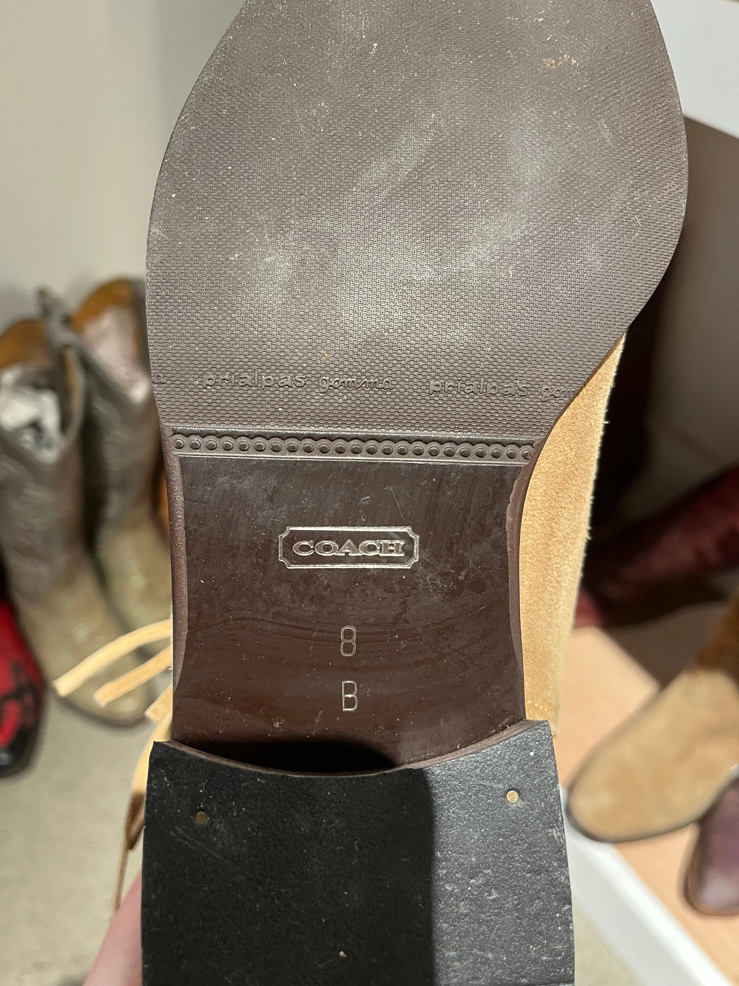 Vintage Coach Tall Fringe Boots