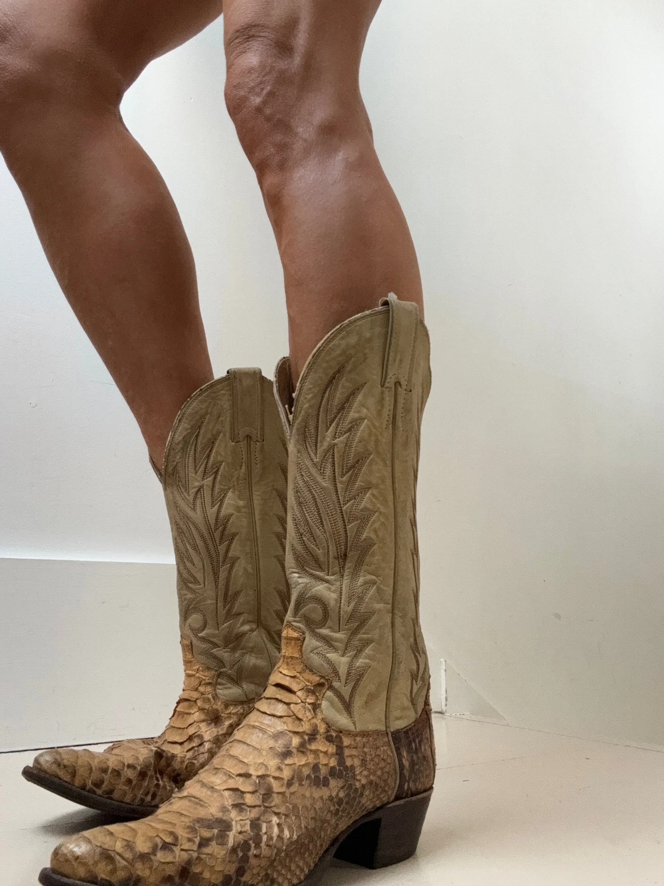 Vintage Snake Cowboy Boots 24