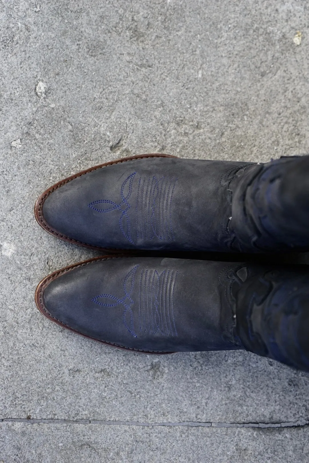 Yankee cowboy boots high - navy